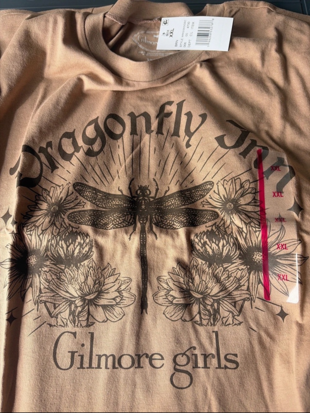 Women’s Dragonfly Graphic Tee - Tan